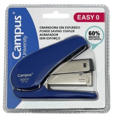 BLISTER C/ AGRAFADOR S/ ESFORÇO CAMPUS EASY 0 (24/6) 20FLS AZUL