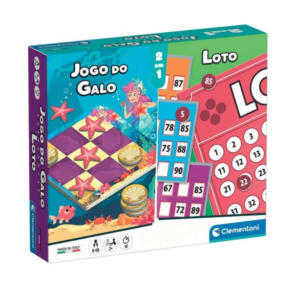 JOGO CLEMENTONI DO GALO + LOTO 2 EM 1