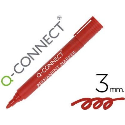 MARCADOR PERMANENTE QC PT-CN 2a3MM VERMELHO