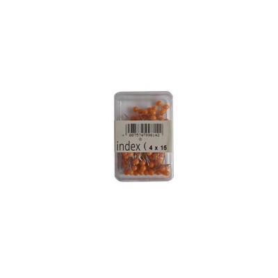 SINALIZADORES "ALFINETE"  (REDONDOS) LARANJA 100unid.