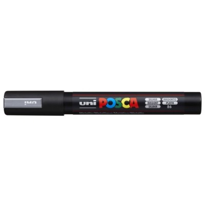 MARCADOR UNIBALL POSCA PC5M 1,8mm PRATA
