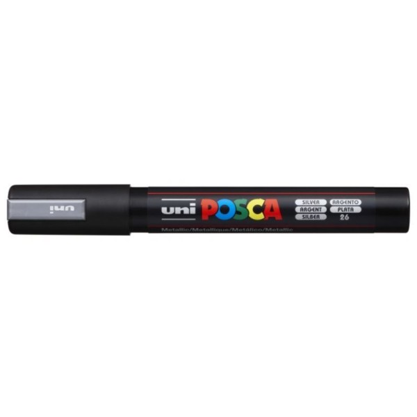 MARCADOR UNIBALL POSCA PC5M 1,8mm PRATA