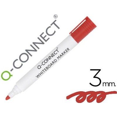MARCADOR QUADRO BRANCO QC PTA 3MM VERMELHO