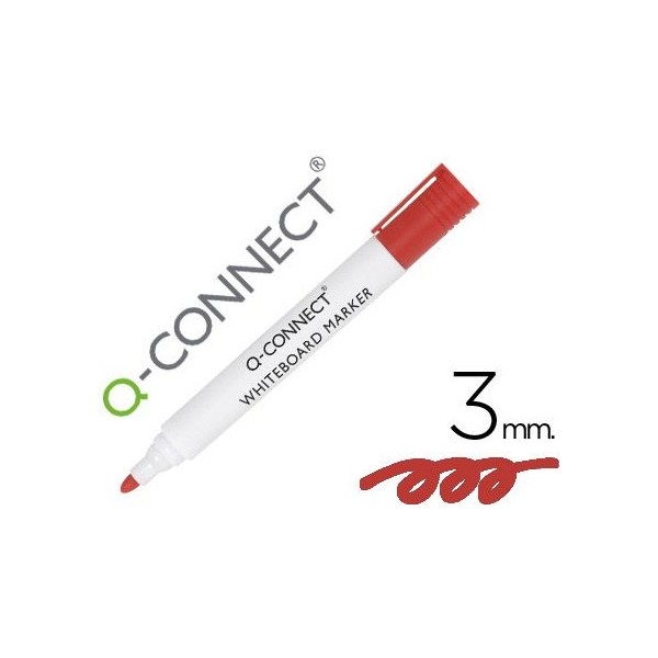 MARCADOR QUADRO BRANCO QC PTA 3MM VERMELHO